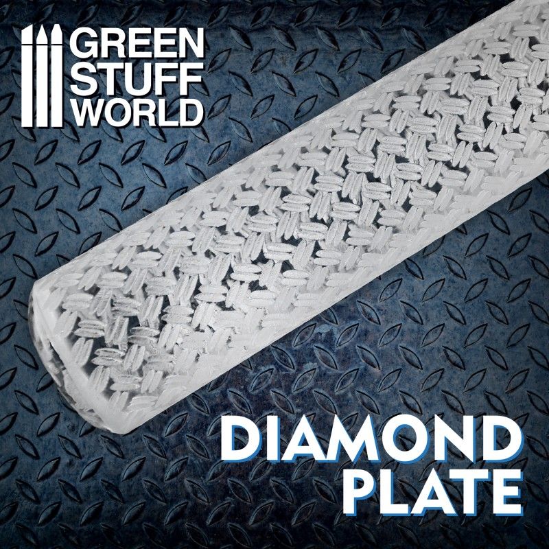 Green Stuff World Rolling Pin Diamond Plate - Loaded Dice Barry Vale of Glamorgan CF64 3HD