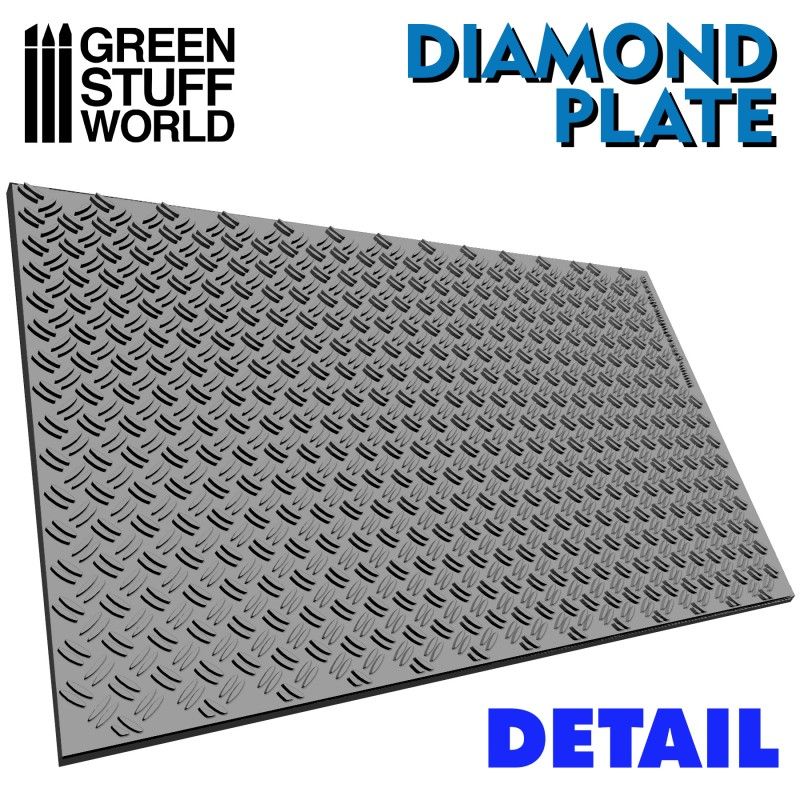 Green Stuff World Rolling Pin Diamond Plate - Loaded Dice