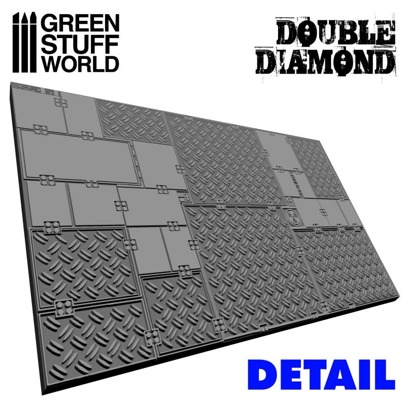 Green Stuff World Rolling Pin Double Diamond - Loaded Dice