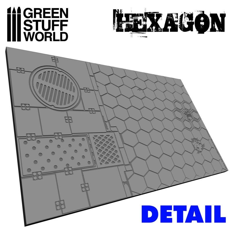 Green Stuff World Rolling Pin Hexagons - Loaded Dice Barry Vale of Glamorgan CF64 3HD