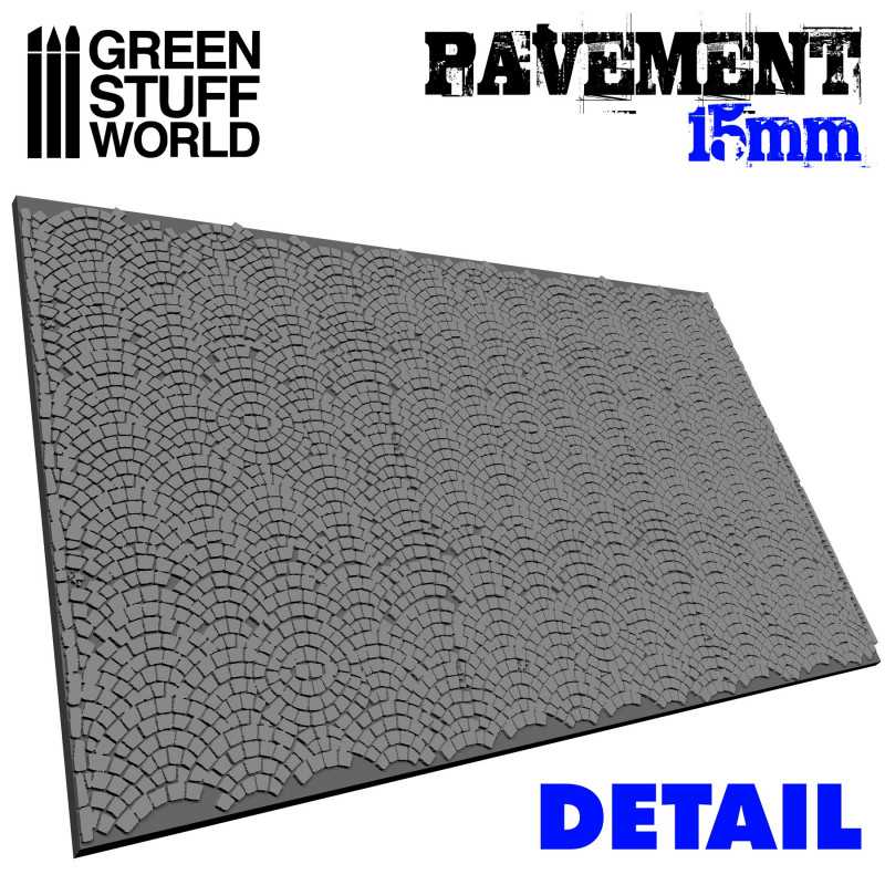 Green Stuff World Rolling Pin Pavement 15mm - Loaded Dice