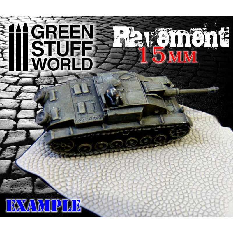 Green Stuff World Rolling Pin Pavement 15mm - Loaded Dice
