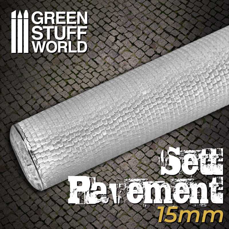 Green Stuff World Rolling Pin Sett Pavement 15mm - Loaded Dice Barry Vale of Glamorgan CF64 3HD