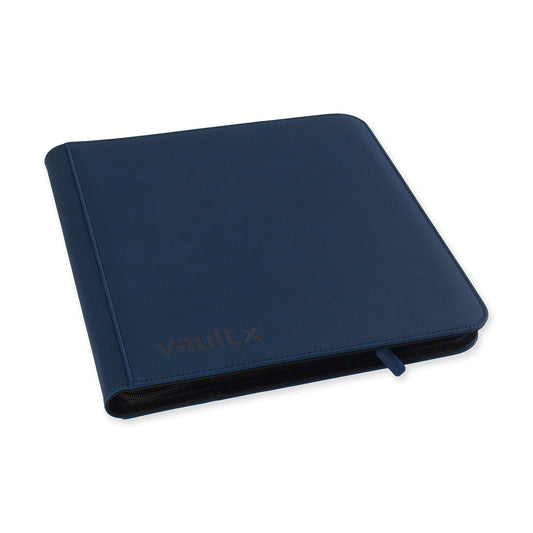 VaultX Exo-Tec Zip Binder - 12 Pocket XL - Blue - Loaded Dice