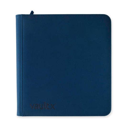 VaultX Exo-Tec Zip Binder - 12 Pocket XL - Blue - Loaded Dice
