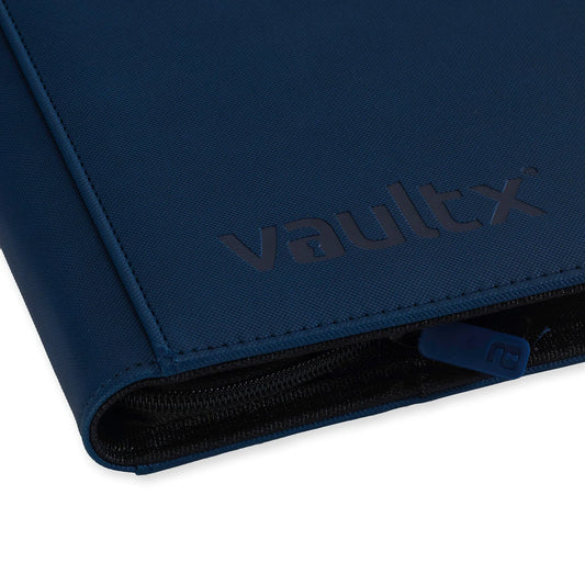 VaultX Exo-Tec Zip Binder - 12 Pocket XL - Blue - Loaded Dice