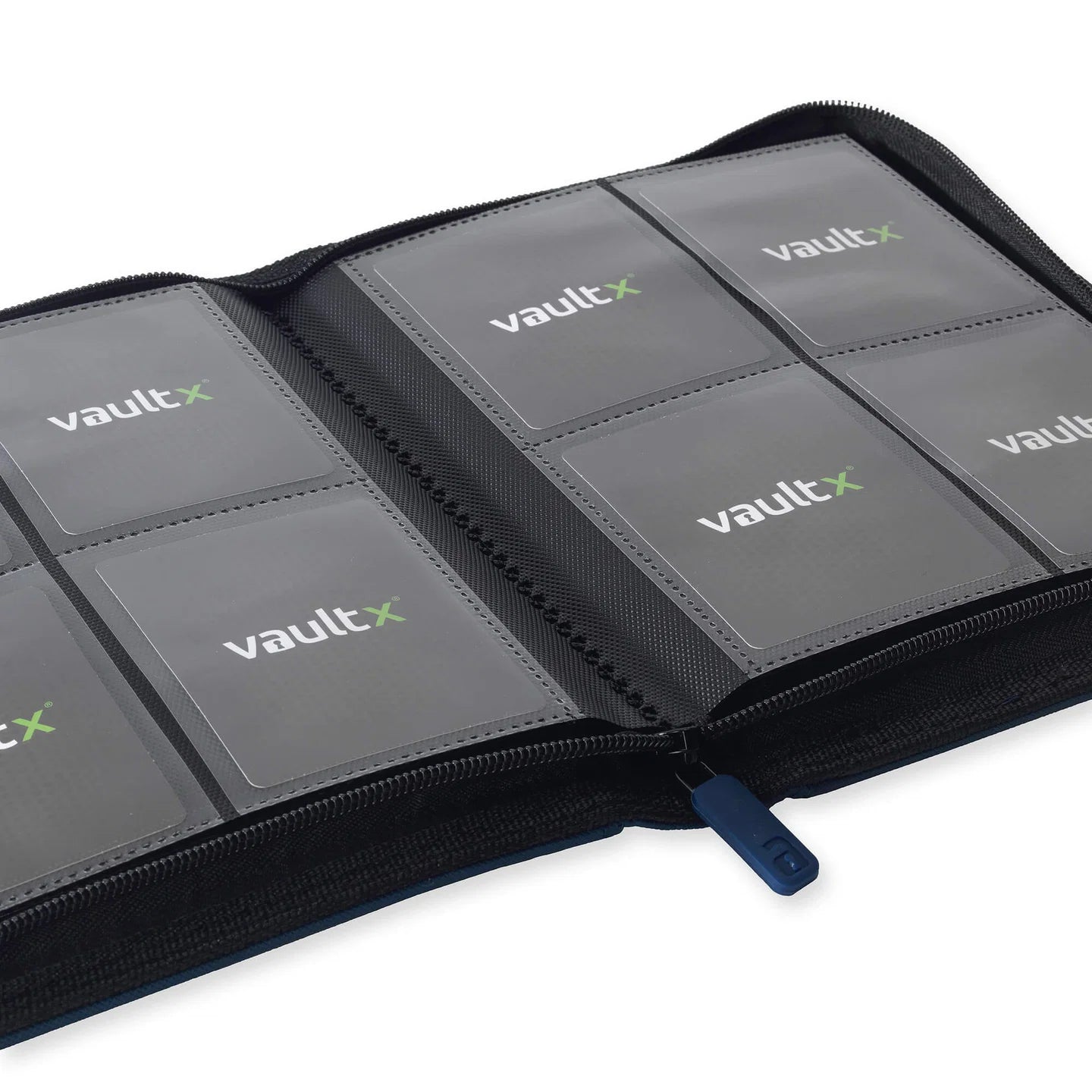 VaultX Exo-Tec Zip Binder - 4 Pocket - Blue