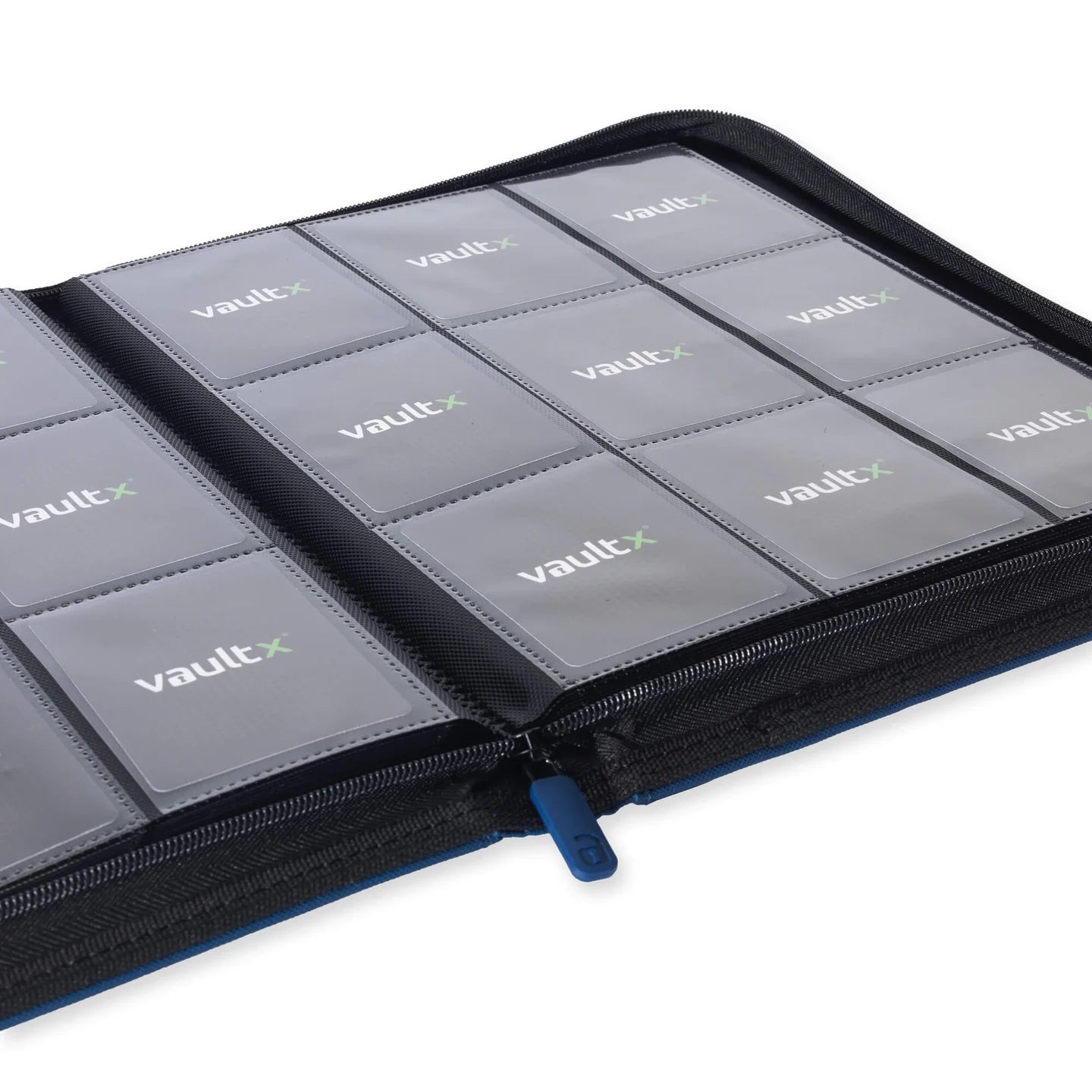 VaultX Exo-Tec Zip Binder - 9 Pocket - Blue