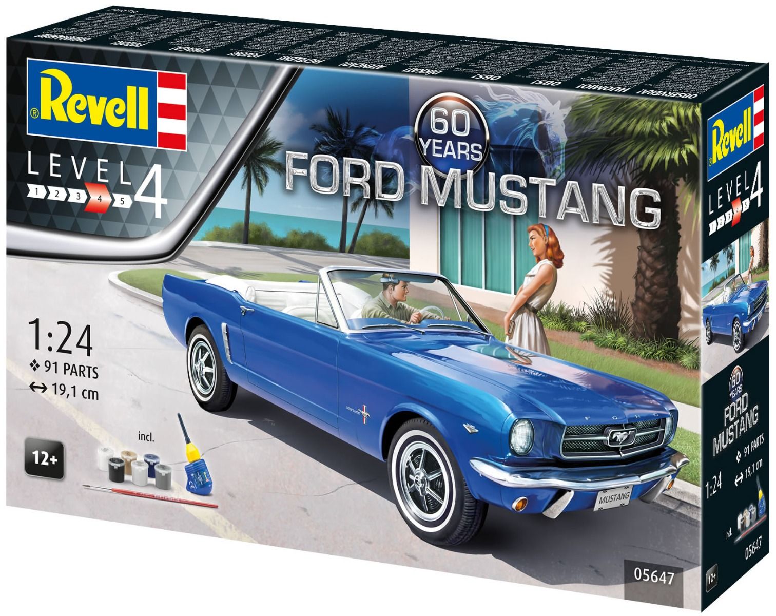 Revell Gift Set Ford Mustang 60th Anniversary 1:24 05647 - Loaded Dice