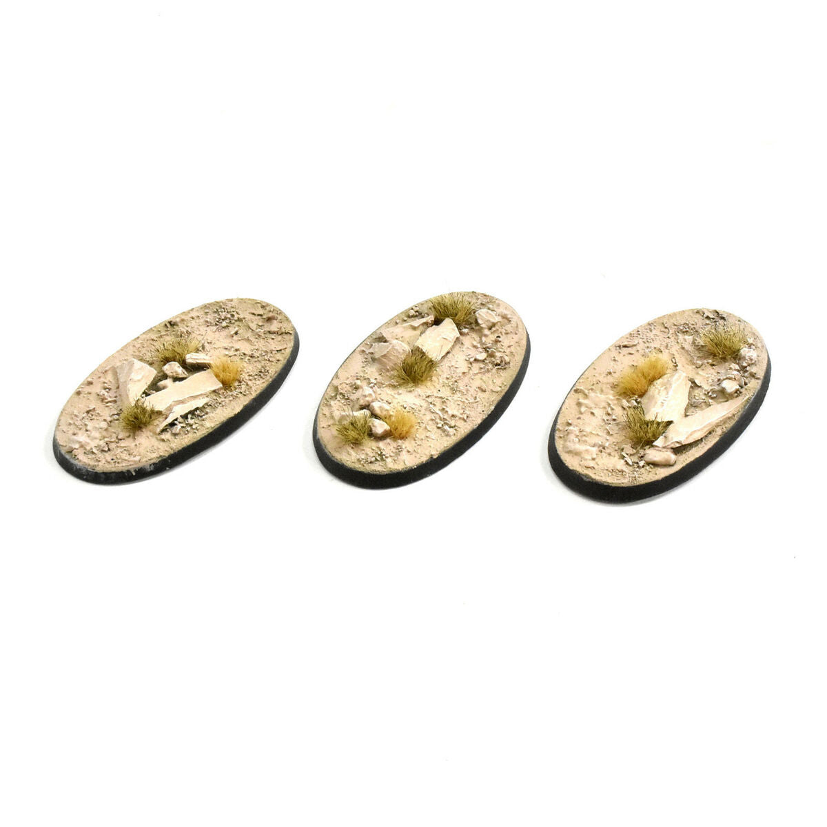 Gamers Grass Battle Ready Bases Arid Steppe Oval 60mm (x4) - Loaded Dice