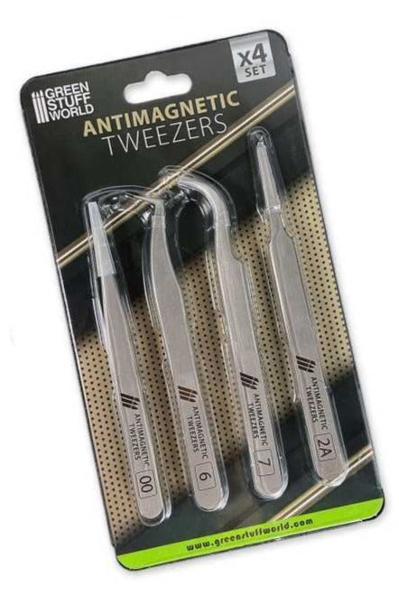 Green Stuff World 100% Anti-magnetic QUARTZ Tweezers SET - Loaded Dice