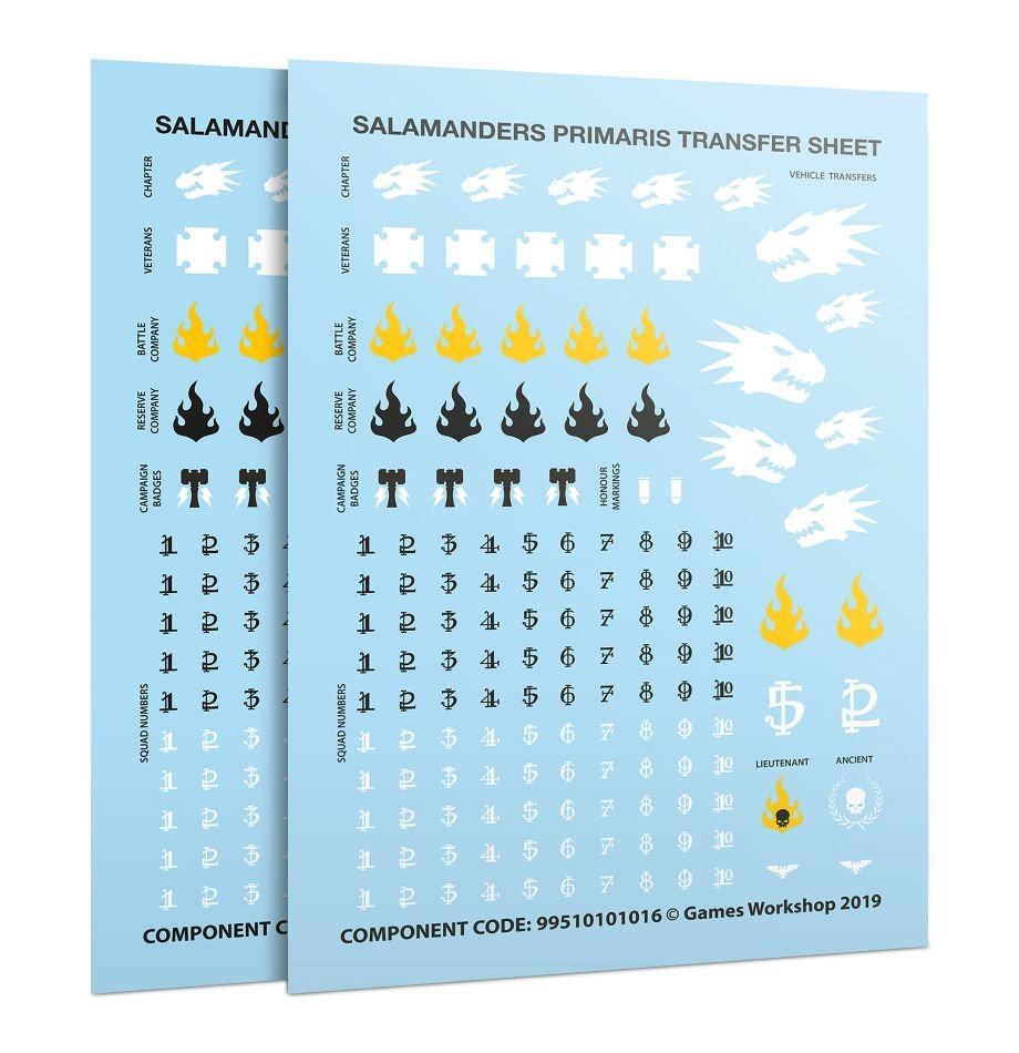 Salamanders Primaris Upgrades & Transfers - Loaded Dice