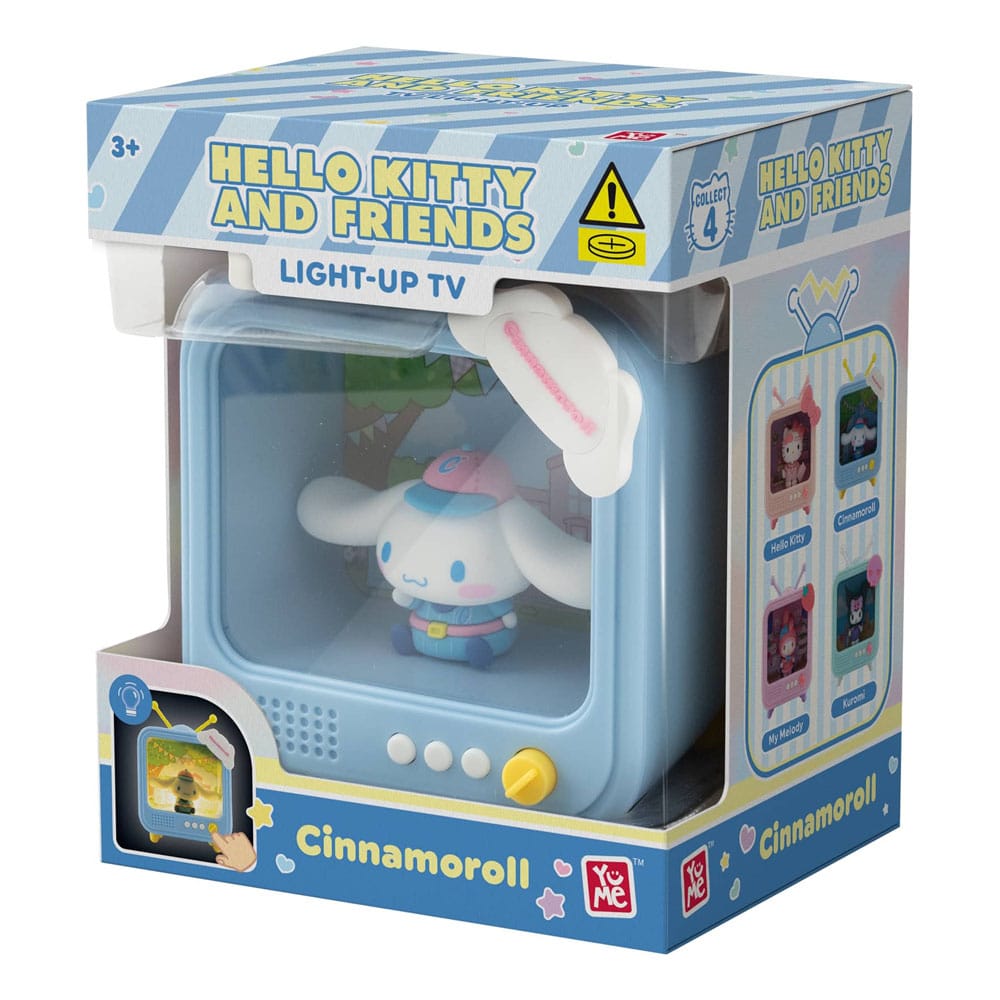 Hello Kitty and Friends Cinnamoroll light-up TV box, right angle