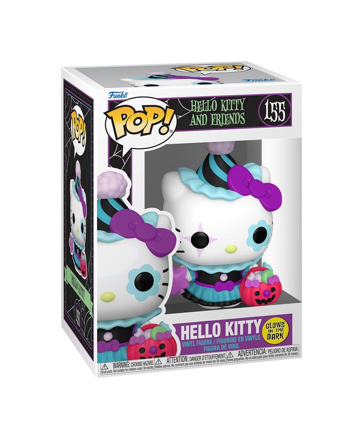 Sanrio POP! Animation Vinyl Figures: Hello Kitty- HK Spooky 9 cm – Sealed Case of 6 (with Chase chance)