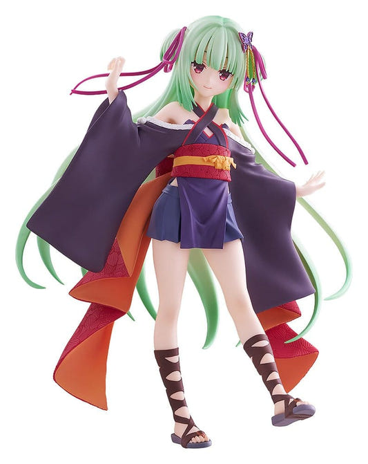 Senkoi Manbana Pop Up Parade Murasame L Size figure in purple kimono, front view on white