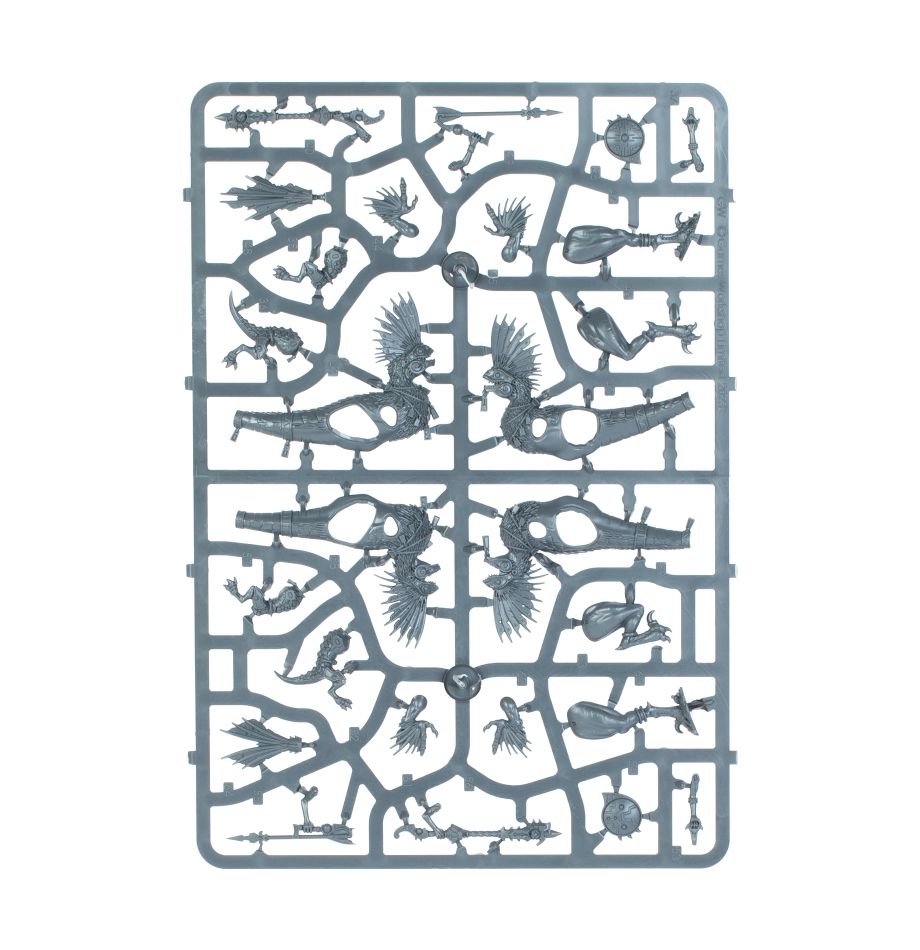 Seraphon: Raptadon Hunters sprue contents - Loaded Dice