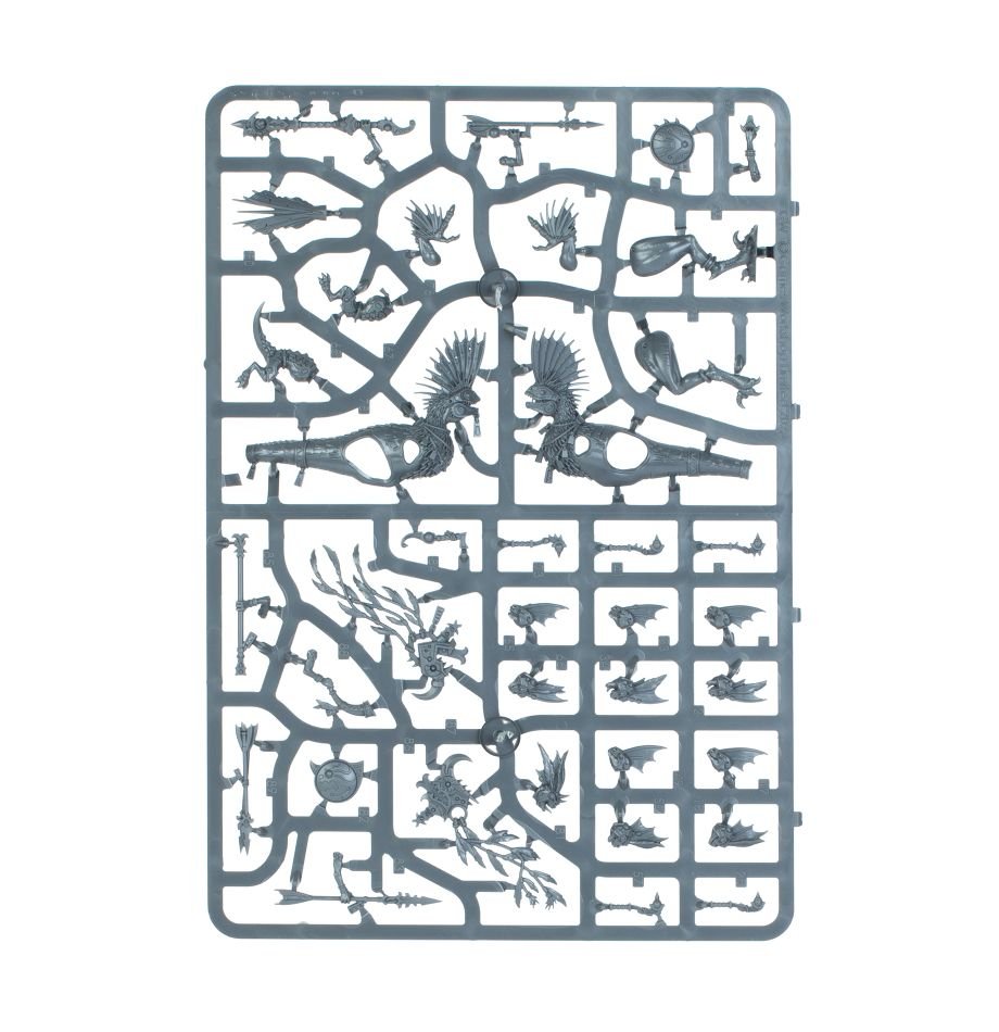 Seraphon: Raptadon Hunters sprue contents - Loaded Dice
