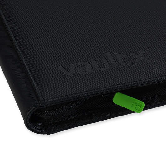VaultX Exo-Tec Zip Binder - 12 Pocket XL - Black - Loaded Dice