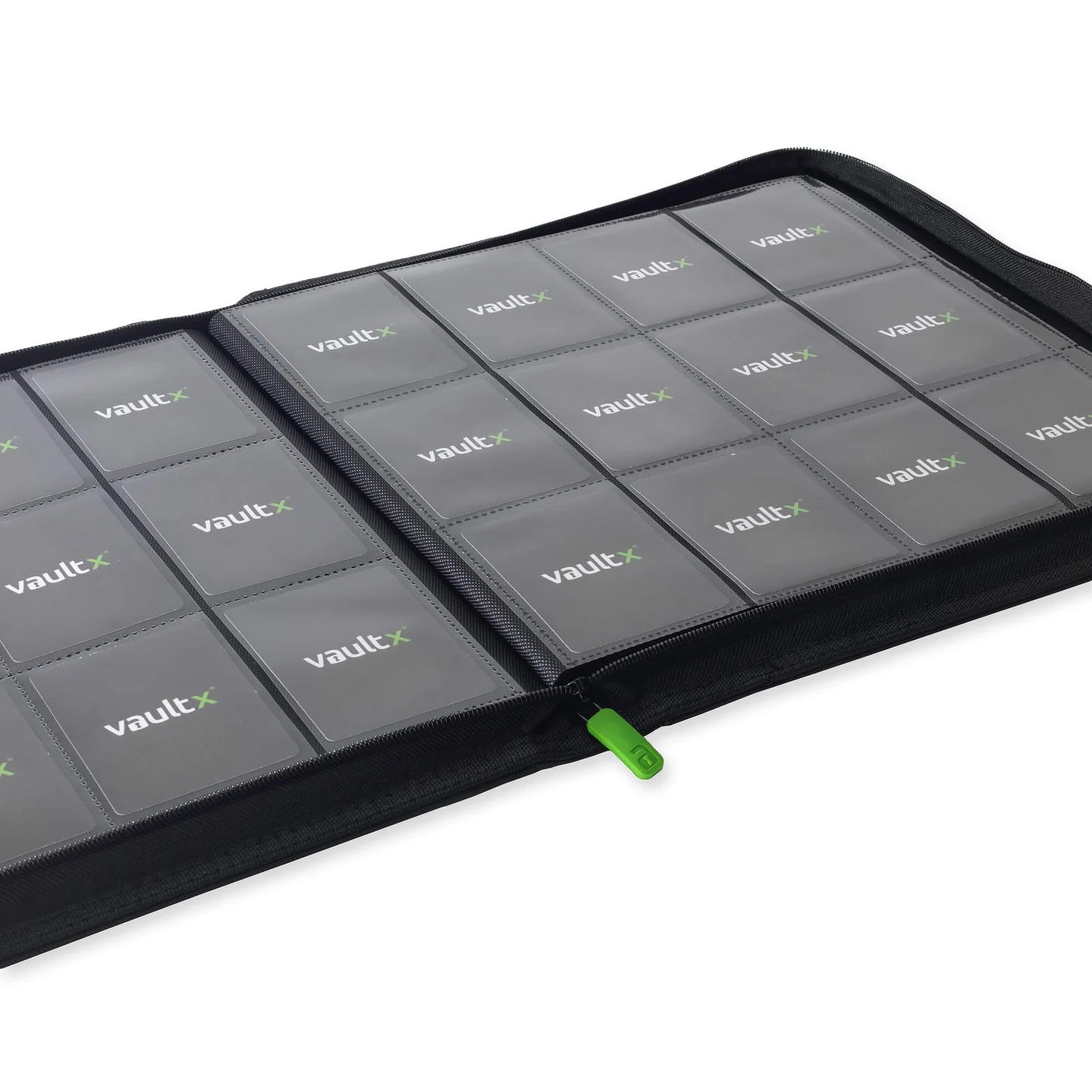 VaultX Exo-Tec Zip Binder - 12 Pocket - Black - Loaded Dice