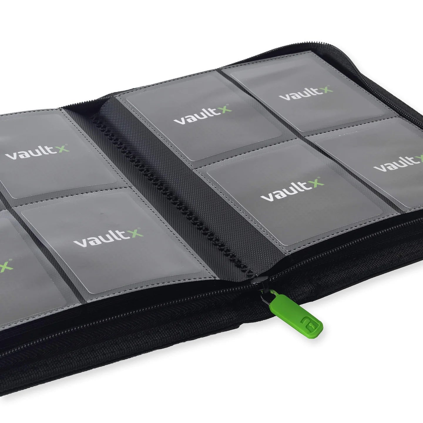 VaultX Exo-Tec Zip Binder - 4 Pocket - Black