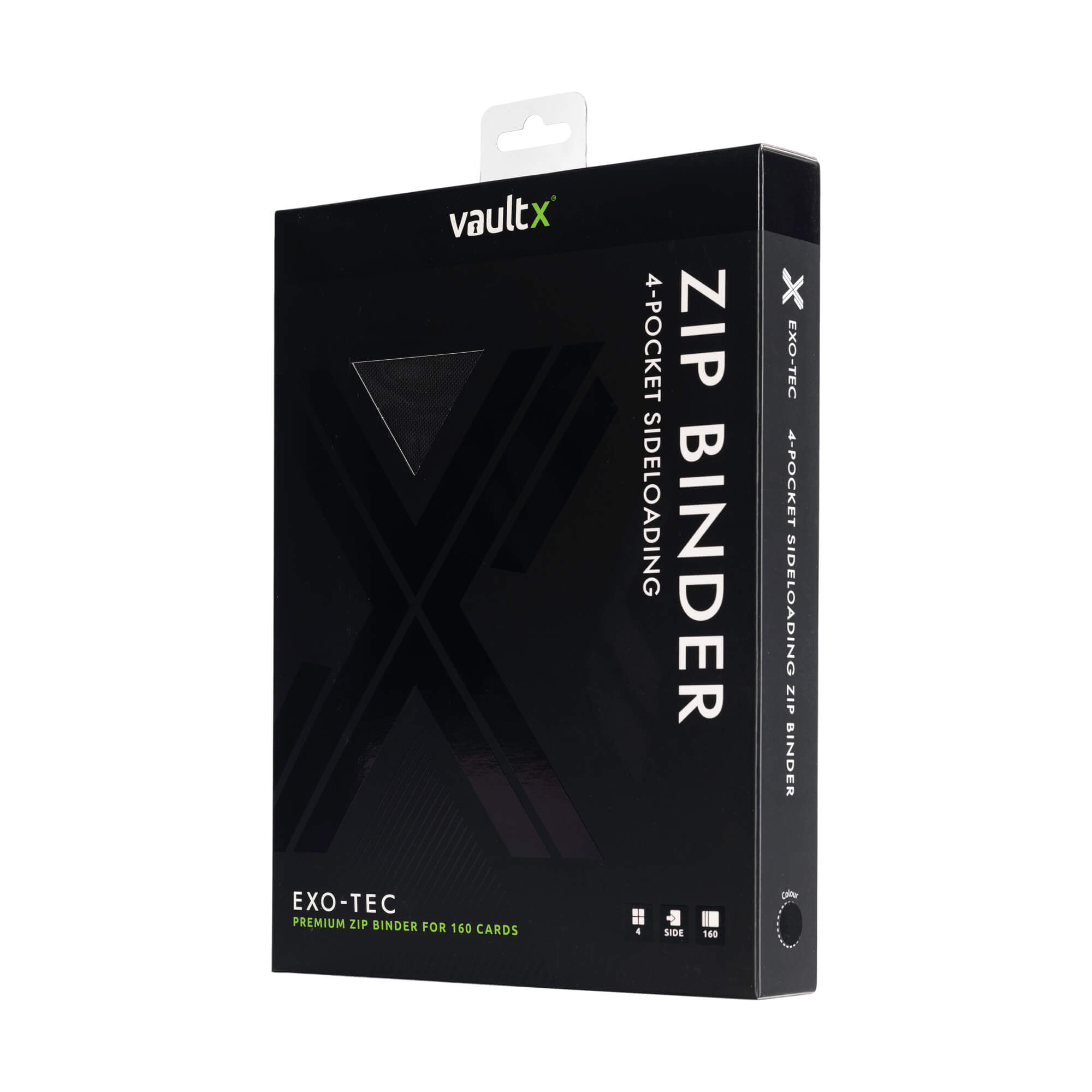 VaultX Exo-Tec Zip Binder - 4 Pocket - Loaded Dice