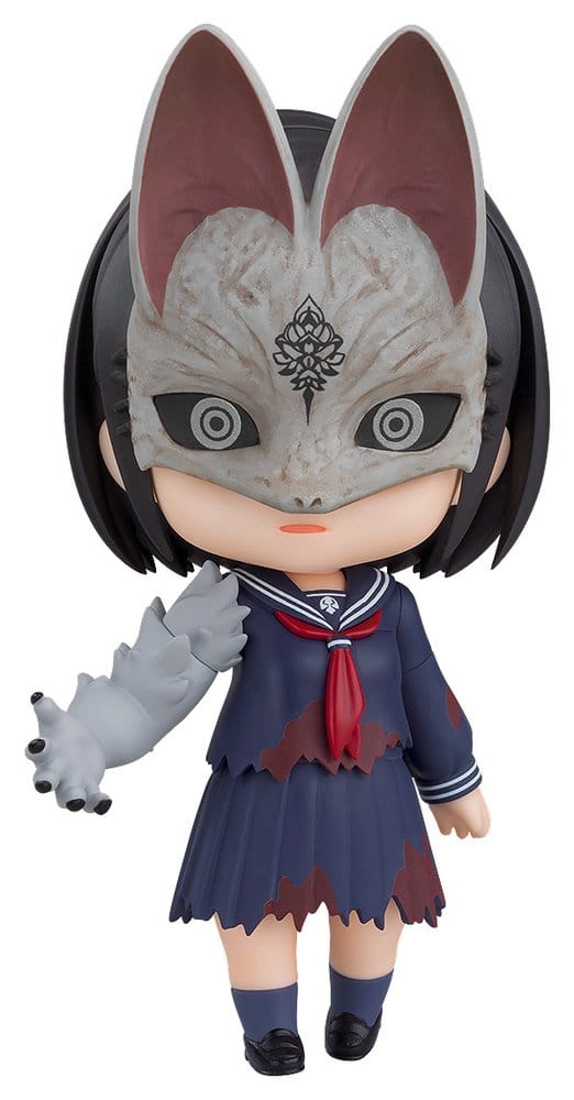 Good Smile Company Nendoroid Hinako figure from Silent Hill f wearing a fox mask and school uniform