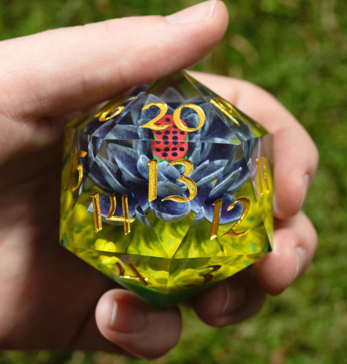 Sirius Dice: Magic The Gathering Black Lotus Spindown 54mm D20 - Loaded Dice