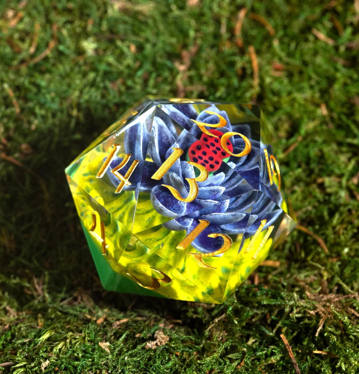 Sirius Dice: Magic The Gathering Black Lotus Spindown 54mm D20 - Loaded Dice