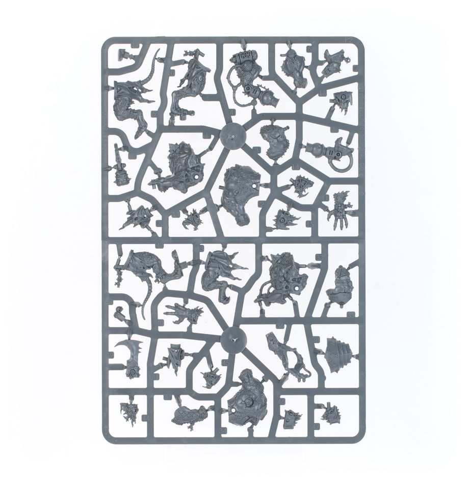 Skaven Rat Ogors unpainted plastic sprue, frame 1 of 2