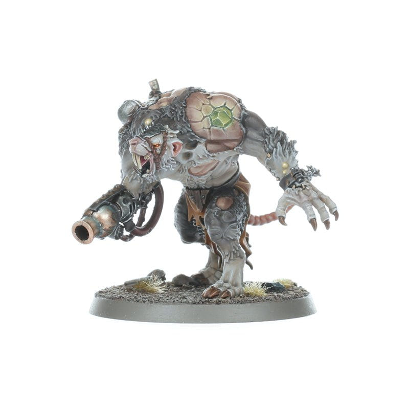 Painted Rat Ogor armed with a warpfire gun and glowing warpstone implant