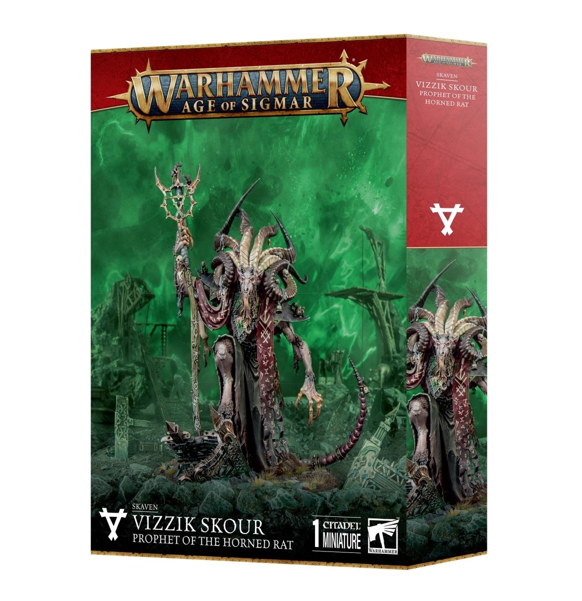 Skaven: Vizzik Skour Prophet Horned Rat - Loaded Dice