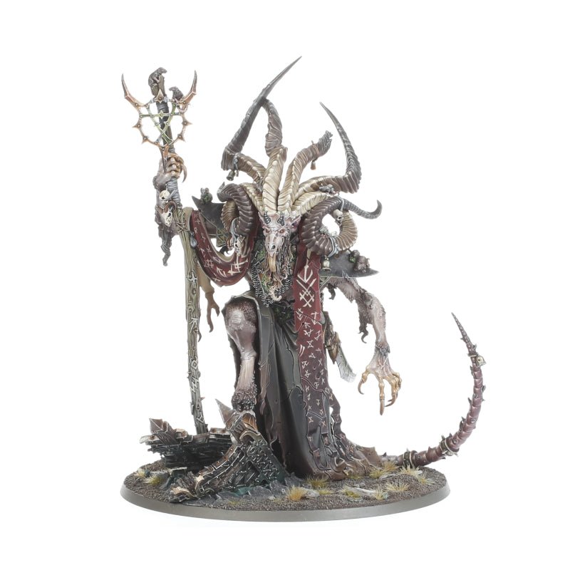 Skaven: Vizzik Skour Prophet Horned Rat painted miniature - Loaded Dice