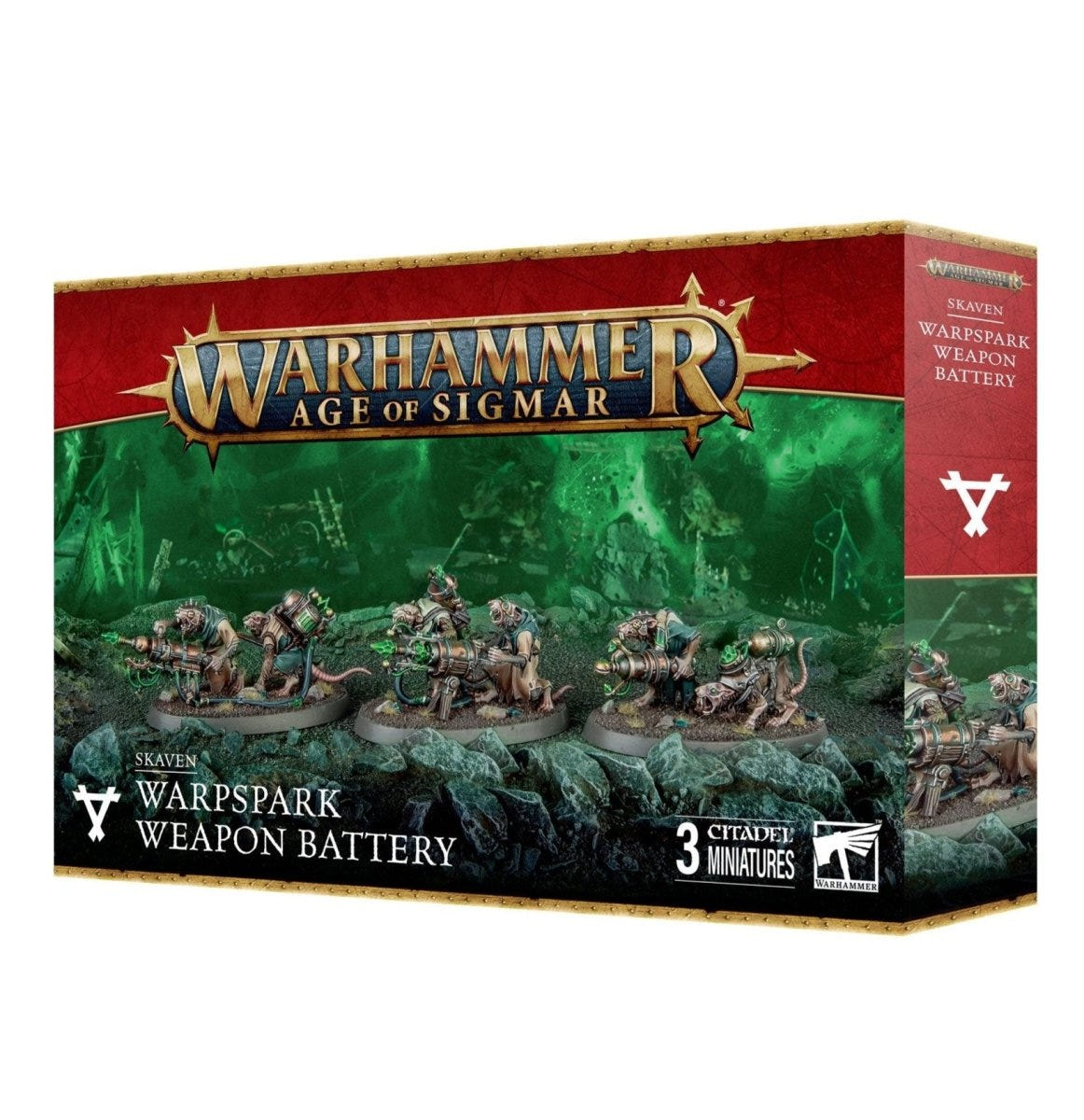 Games Workshop Age of Sigmar Skaven Warpspark Weapon Battery box front