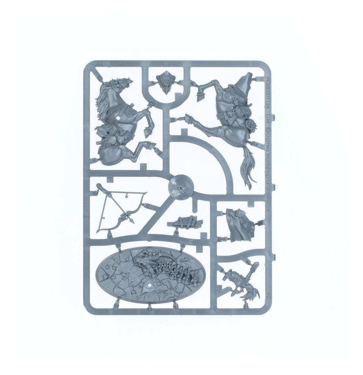 Darkoath Brand's Oathbound unpainted push-fit plastic sprue, frame 1 of 2