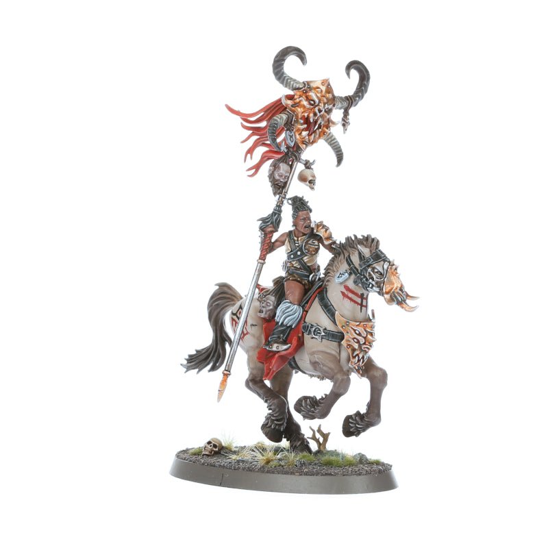 Slaves to Darkness: Darkoath Fellriders painted miniature - Loaded Dice