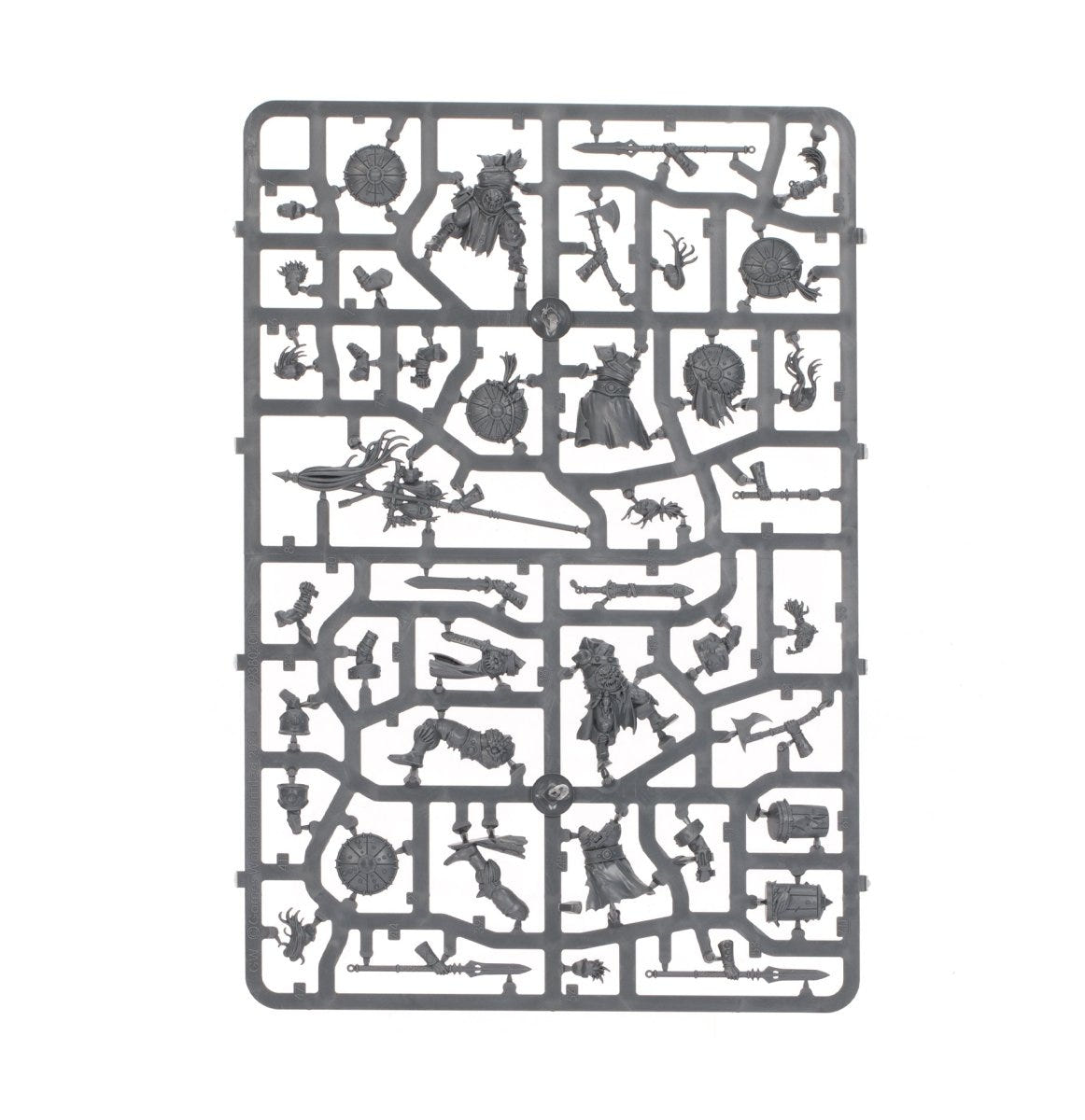 Slaves to Darkness Darkoath Marauders unpainted plastic sprue, frame 2 of 3