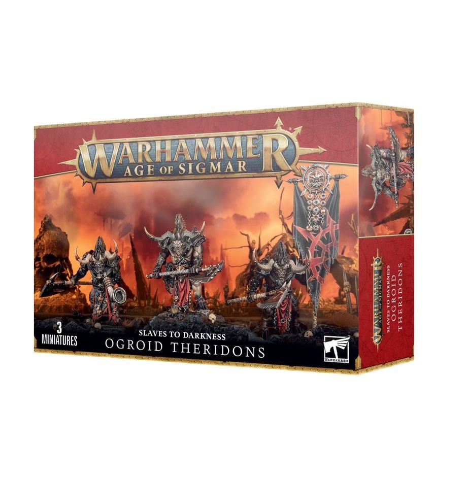 Games Workshop Age of Sigmar Slaves to Darkness Ogroid Theridons box front, 3 miniatures