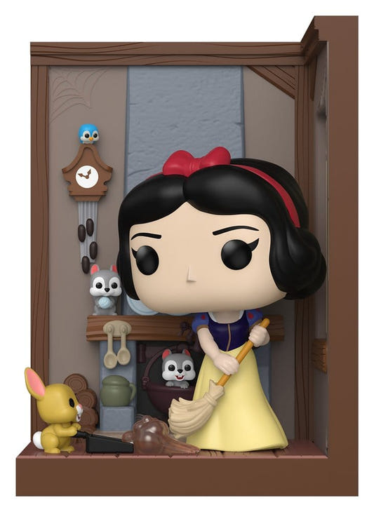 Funko POP! Nooks Snow White sweeping inside the Dwarfs' cottage with woodland animals