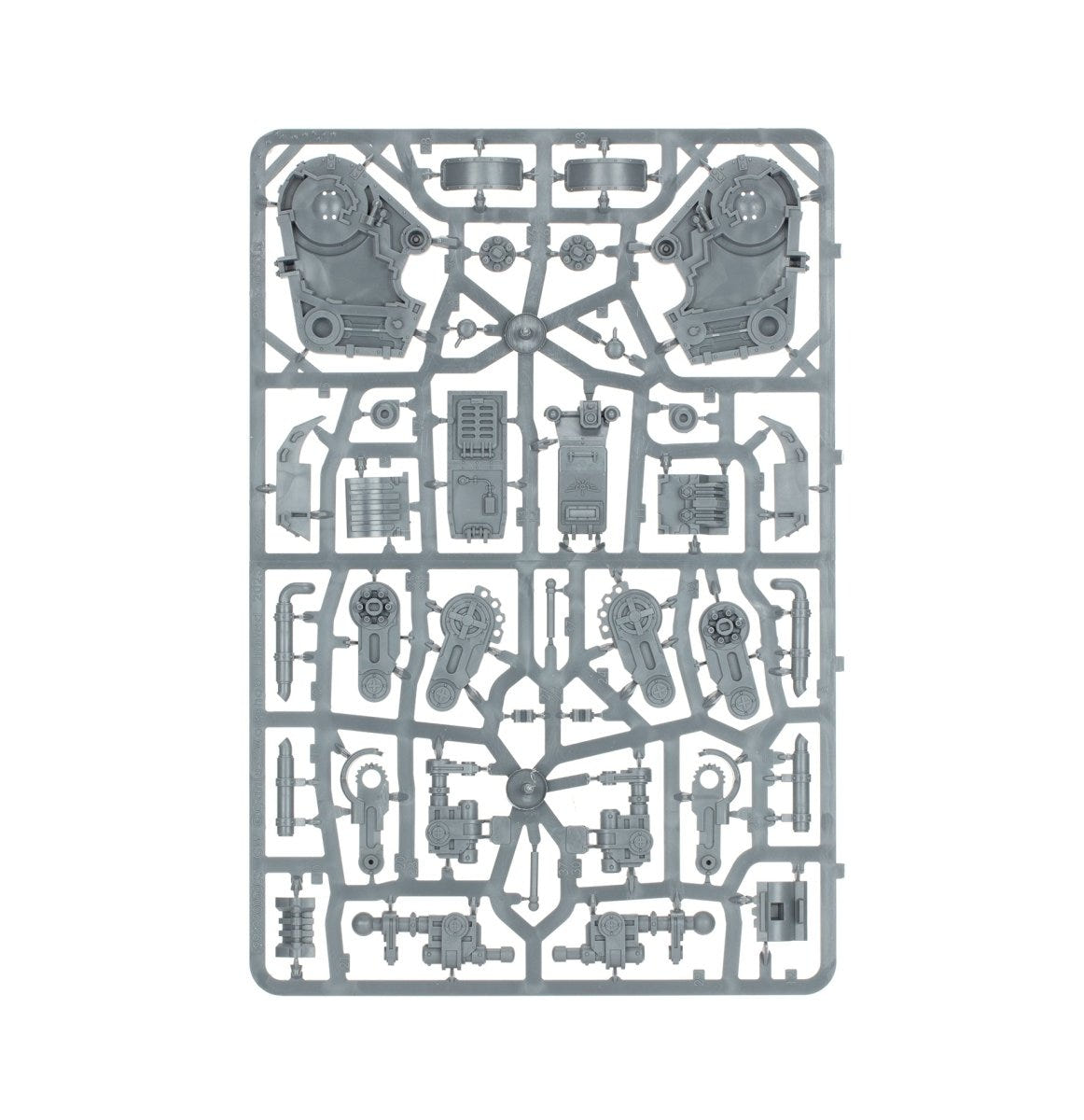 Solar Auxilia Aethon Heavy Sentinel unpainted plastic sprue, frame 1 of 2
