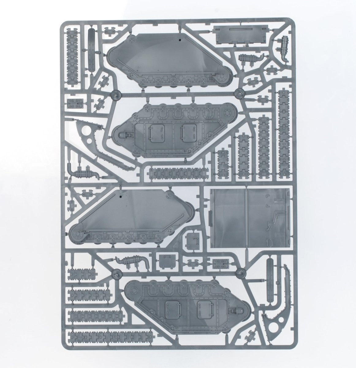 Solar Auxilia Basilisk / Medusa unpainted plastic sprue, frame 1 of 2