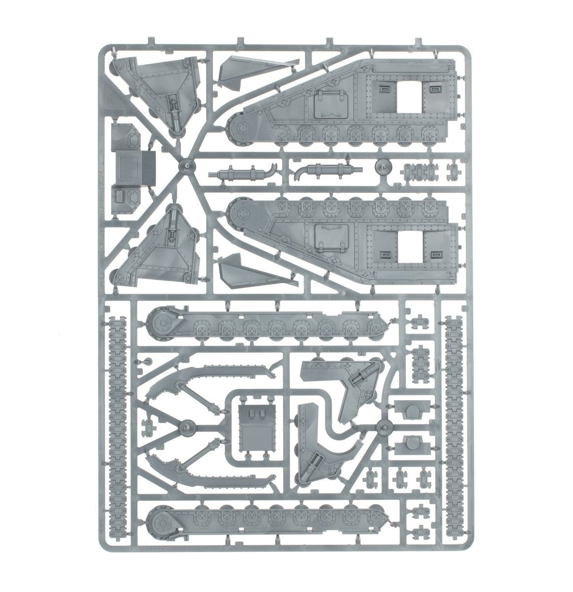 Solar Auxilia Dracosan Armoured Transport unpainted plastic sprue, frame 4 of 5