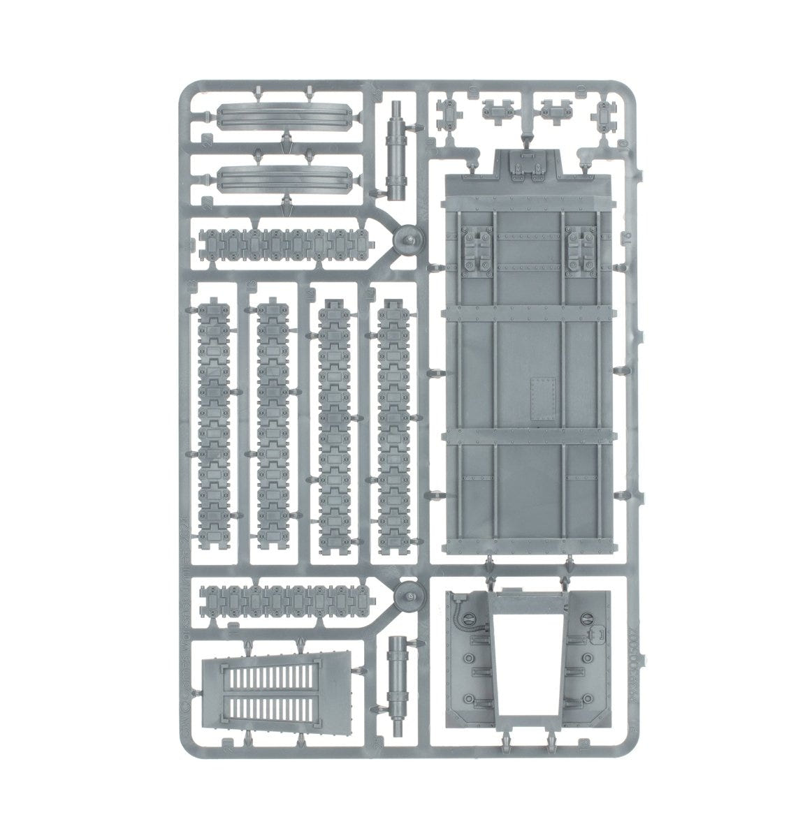 Solar Auxilia Dracosan Armoured Transport unpainted plastic sprue, frame 5 of 5