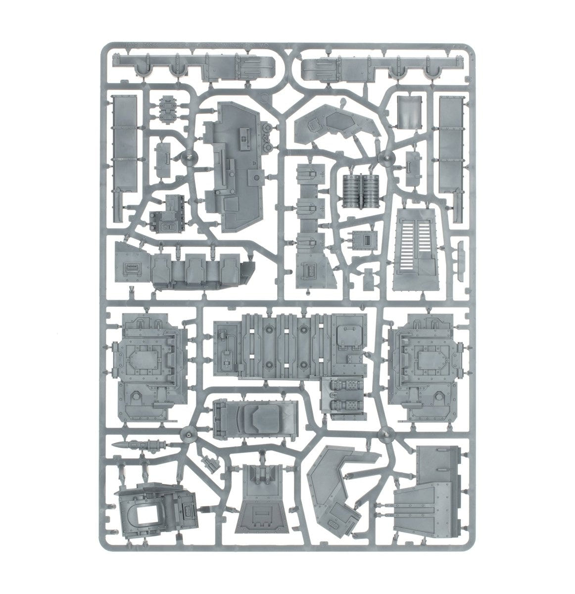 Solar Auxilia Dracosan Armoured Transport unpainted plastic sprue, frame 3 of 5