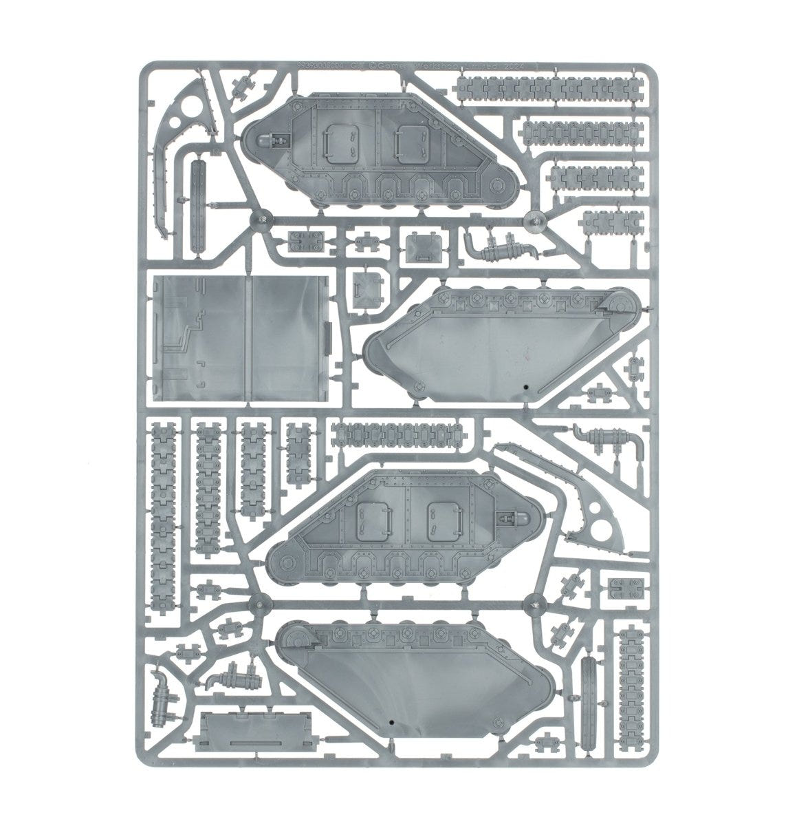 Solar Auxilia Leman Russ Strike Tank unpainted plastic sprue, frame 4 of 5