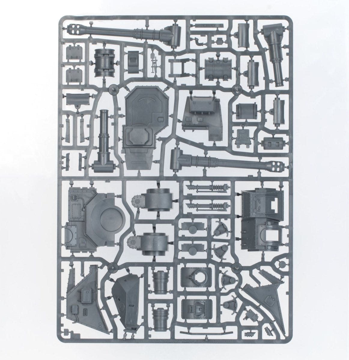 Solar Auxilia Malcador Heavy Tank unpainted plastic sprue, frame 5 of 5