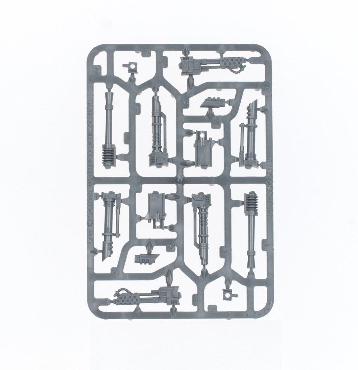 Solar Auxilia Malcador Heavy Tank unpainted plastic sprue, frame 2 of 5