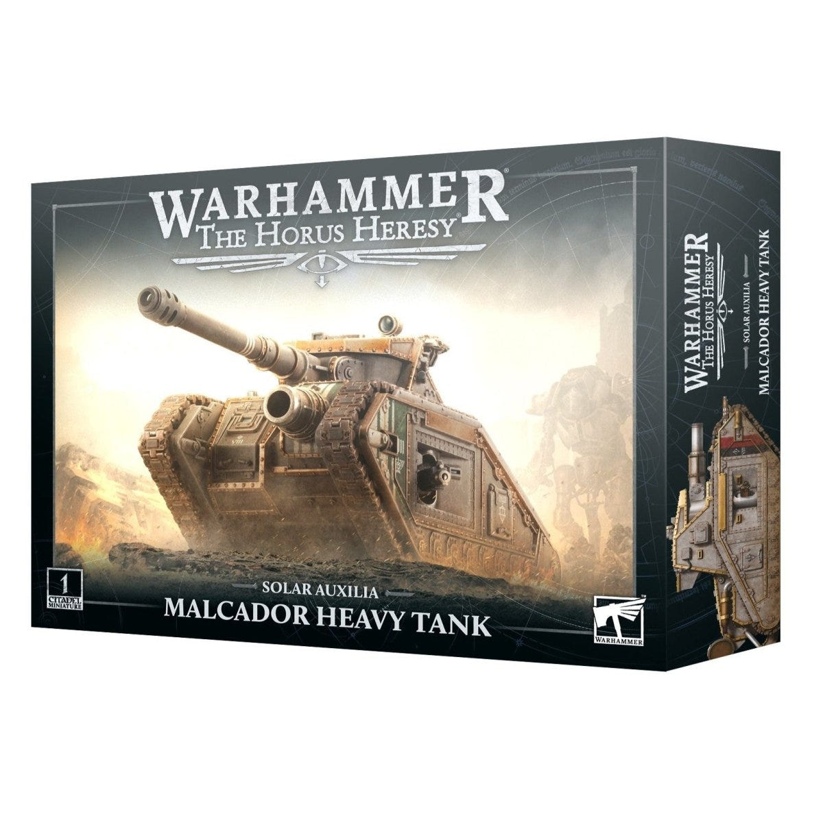 Solar Auxilia Malcador Heavy Tank box front, Games Workshop The Horus Heresy