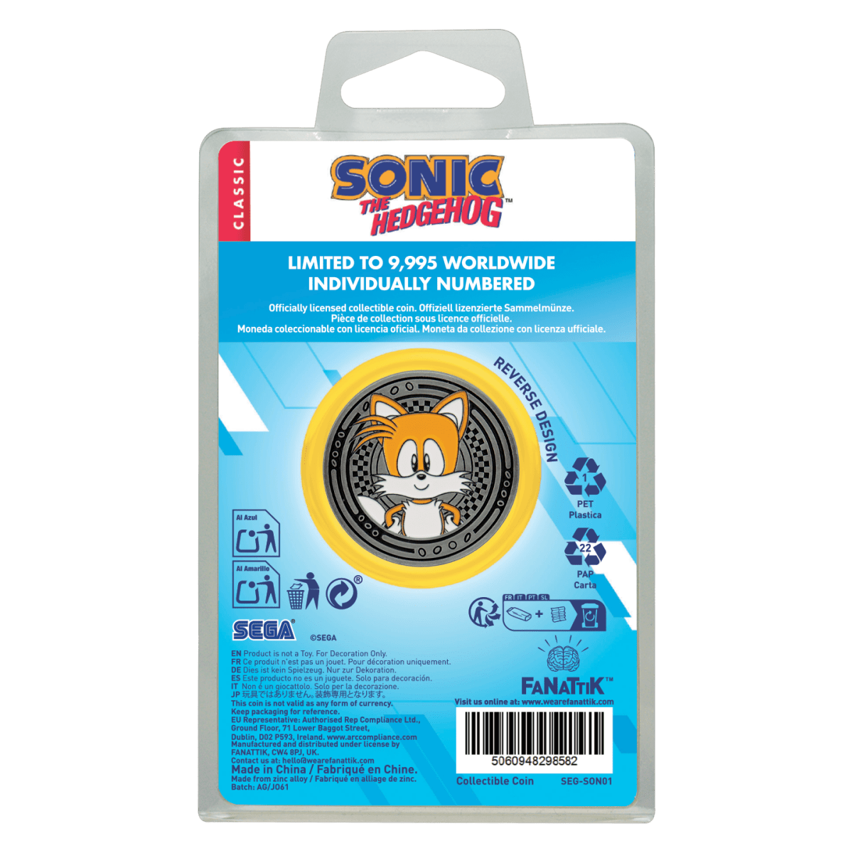Sonic The Hedgehog – Sonic & Tails Coin - Loaded Dice