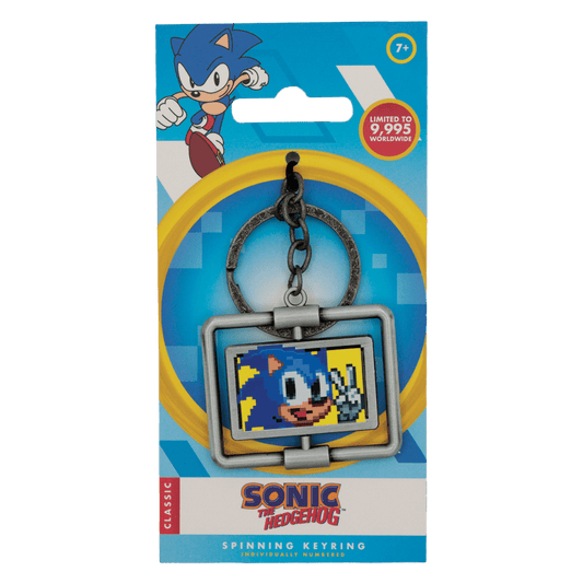 Sonic The Hedgehog – Spinning Keyring - Loaded Dice