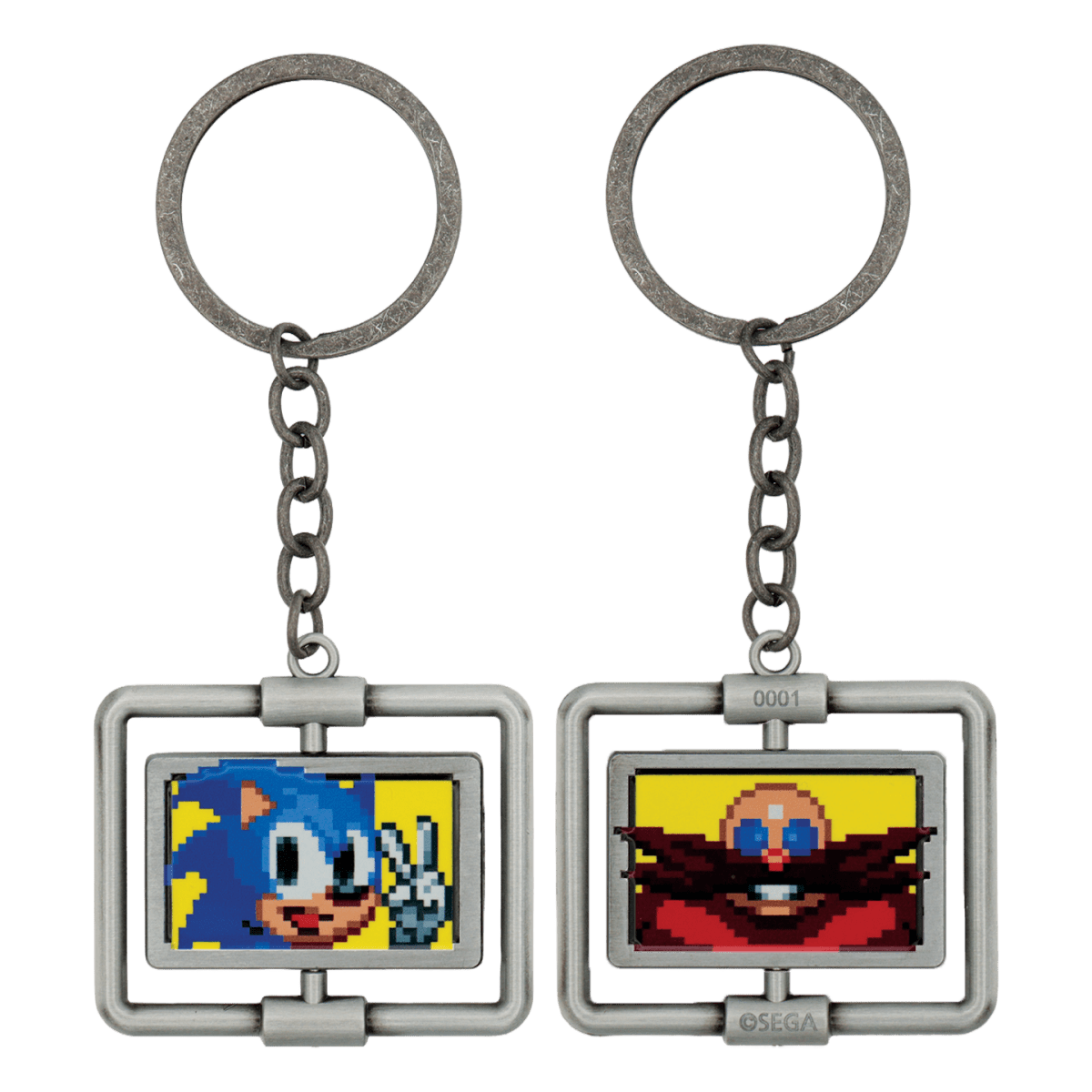 Sonic The Hedgehog – Spinning Keyring - Loaded Dice